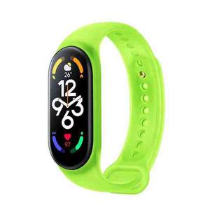 For Xiaomi Mi Band 7 Original Xiaomi Silicone Watch Band(Fluorescent Green)