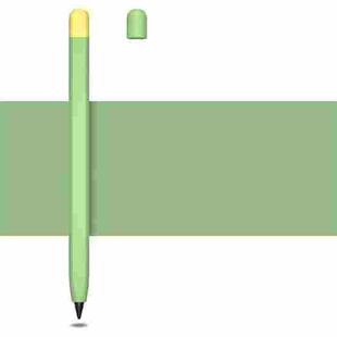 Contrasting Color Series Liquid Silicone Protective Case For Honor Magic Pencil 2(Green Grass)