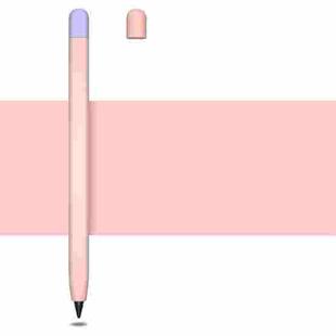 Contrasting Color Series Liquid Silicone Protective Case For Honor Magic Pencil 2(Pink)