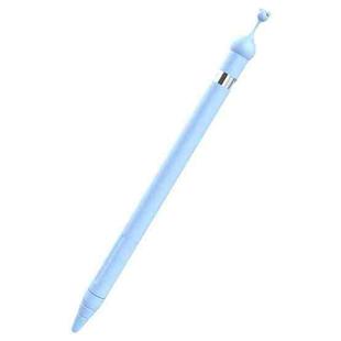 Cartoon Silicone Protective Case For Apple Pencil 2 / 1(Sky Blue)