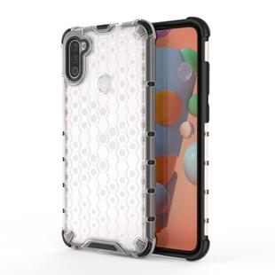 For Galaxy A11 (European Version) Shockproof Honeycomb PC + TPU Protective Case(White)