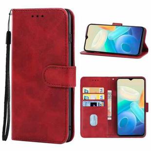 For vivo Y77 Leather Phone Case(Red)