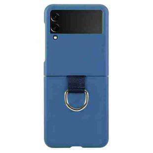 For Samsung Galaxy Z Flip3 5G Macaron Color Silicone Soft Phone Case(Blue)