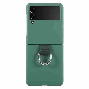 For Samsung Galaxy Z Flip4 Macaron Color Silicone Soft Phone Case(Green)