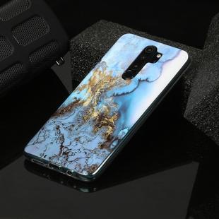 For Xiaomi Redmi Note 8 Pro Marble Pattern Soft TPU Protective Case(Sea Blue)