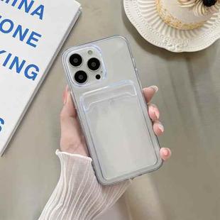 For iPhone 14 Pro Transparent Card Slot Shockproof TPU Phone Case