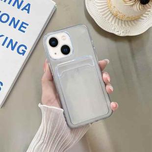 For iPhone 14 Transparent Card Slot Shockproof TPU Phone Case 