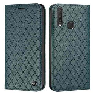 For vivo Y12 / Y15 / Y17 / Y11 S11 RFID Diamond Lattice Flip Leather Phone Case(Green)
