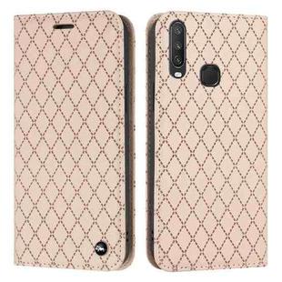 For vivo Y12 / Y15 / Y17 / Y11 S11 RFID Diamond Lattice Flip Leather Phone Case(Light Pink)