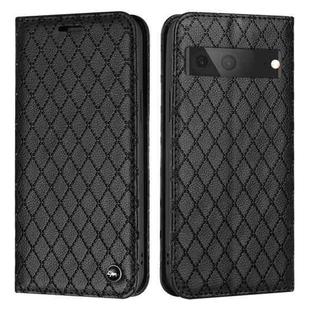 For Google Pixel 7 S11 RFID Diamond Lattice Flip Leather Phone Case(Black)