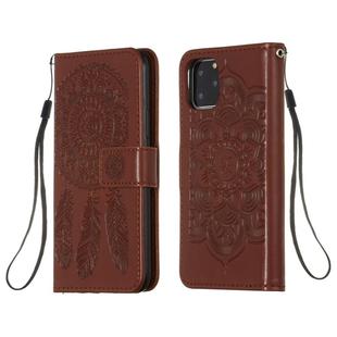 For iPhone 11 Pro Dream Catcher Printing Horizontal Flip Leather Case with Holder & Card Slots & Wallet & Lanyard(Brown)
