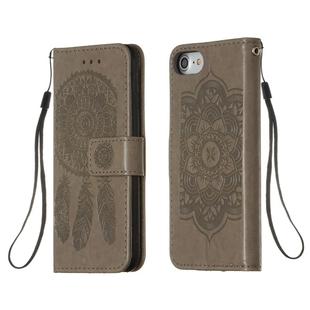 For iPhone 6 / 6s Dream Catcher Printing Horizontal Flip Leather Case with Holder & Card Slots & Wallet & Lanyard(Grey)