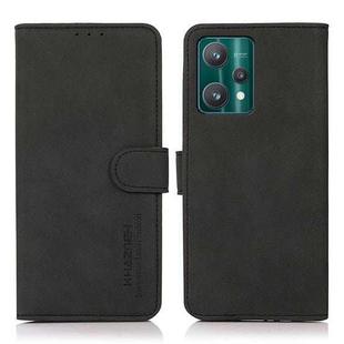 For OPPO Realme 9 Pro KHAZNEH Matte Texture Leather Phone Case(Black)