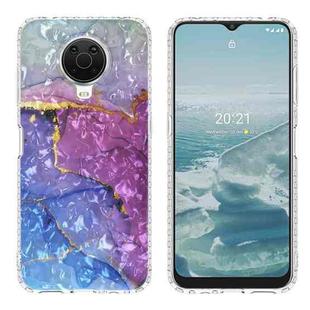 For Nokia G20 / G10 2.0mm Airbag Shockproof TPU Phone Case(Blue Purple Marble)