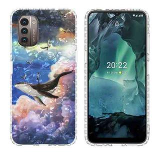 For Nokia G21 / G11 2.0mm Airbag Shockproof TPU Phone Case(Whale)