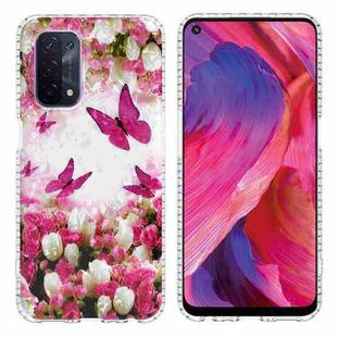 For OPPO A54 5G / A74 5G / A93 5G 2.0mm Airbag Shockproof TPU Phone Case(Dancing Butterflies)