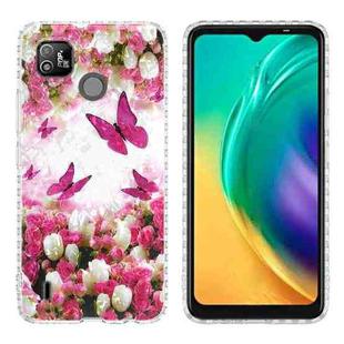 For Tecno Pop 4 LTE 2.0mm Airbag Shockproof TPU Phone Case(Dancing Butterflies)