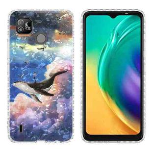 For Tecno Pop 4 LTE 2.0mm Airbag Shockproof TPU Phone Case(Whale)