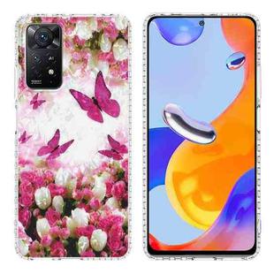 For Xiaomi Redmi Note 11 Pro 4G 5G International Edition / Note 11 Pro+ Indian Version 2.0mm Airbag Shockproof TPU Phone Case(Dancing Butterflies)