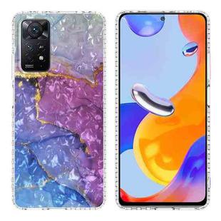 For Xiaomi Redmi Note 11 Pro 4G 5G International Edition / Note 11 Pro+ Indian Version 2.0mm Airbag Shockproof TPU Phone Case(Blue Purple Marble)