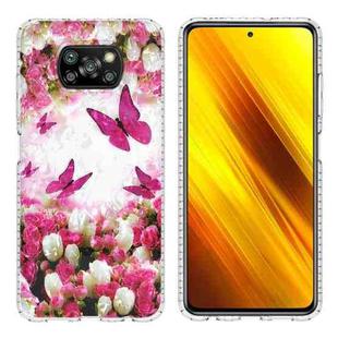 For Xiaomi Poco X3 NFC / X3 / X3 Pro 2.0mm Airbag Shockproof TPU Phone Case(Dancing Butterflies)