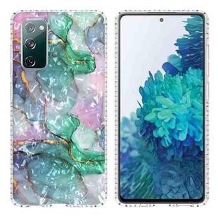 For Samsung Galaxy S20 FE 2022 / S20 FE 4G 5G / S20 Lite / S20 Fan Edition 2.0mm Airbag Shockproof TPU Phone Case(Ink Green Marble)