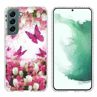 For Samsung Galaxy S22 5G 2.0mm Airbag Shockproof TPU Phone Case(Dancing Butterflies)
