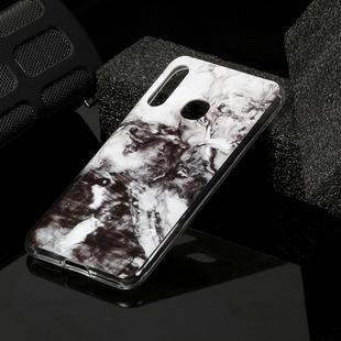 For Galaxy A70e Marble Pattern Soft TPU Protective Case(Black White)