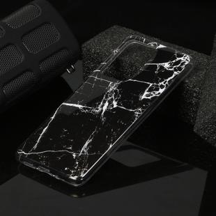 For Galaxy S20 Ultra Marble Pattern Soft TPU Protective Case(Black)