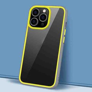 For iPhone 14 Pro Gorgeous Color Series PC + TPU Shockproof Phone Case(Yellow)