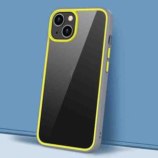 For iPhone 14 Gorgeous Color Series PC + TPU Shockproof Phone Case (Yellow)