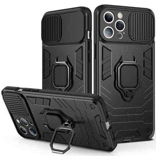 For iPhone 14 Pro Max Sliding Camera Cover Design TPU + PC Phone Case (Black)