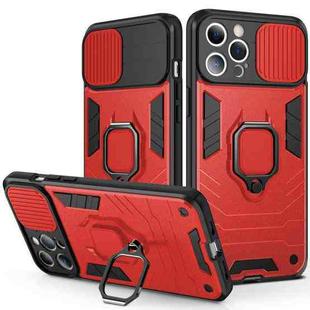 For iPhone 14 Sliding Camera Cover Design TPU + PC Phone Case (Red)