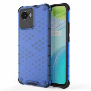 For OPPO Realme C30 Shockproof Honeycomb PC + TPU Protective Case(Blue)