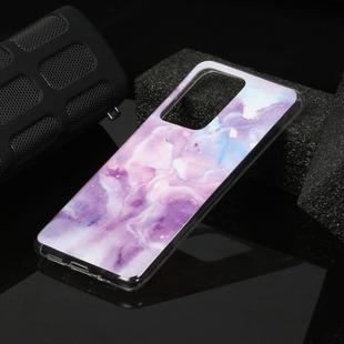 For Huawei P40 Marble Pattern Soft TPU Protective Case(Purple)