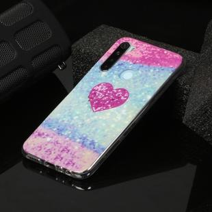 For Xiaomi Redmi Note 8 Marble Pattern Soft TPU Protective Case(Red Love)