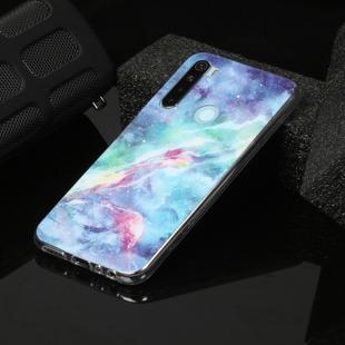 For Xiaomi Redmi Note 8 Marble Pattern Soft TPU Protective Case(Blue)