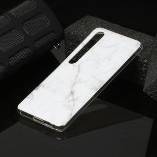 For Xiaomi Mi 10 Marble Pattern Soft TPU Protective Case(White)