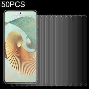 50 PCS 0.26mm 9H 2.5D Tempered Glass Film For ZTE Axon 30 Pro Plus 5G