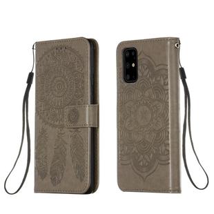For Galaxy S20 Plus Dream Catcher Printing Horizontal Flip Leather Case with Holder & Card Slots & Wallet & Lanyard(Grey)