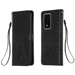 For Galaxy S20 Ultra Dream Catcher Printing Horizontal Flip Leather Case with Holder & Card Slots & Wallet & Lanyard(Black)
