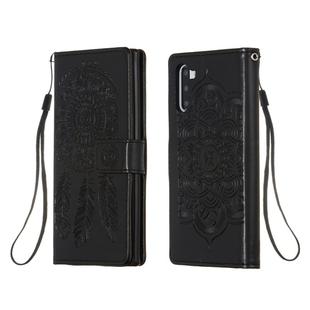 For Galaxy Note 10 Dream Catcher Printing Horizontal Flip Leather Case with Holder & Card Slots & Wallet & Lanyard(Black)