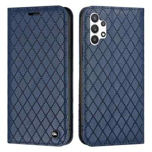 For Samsung Galaxy A13 4G S11 RFID Diamond Lattice Flip Leather Phone Case(Blue)