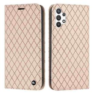 For Samsung Galaxy A13 4G S11 RFID Diamond Lattice Flip Leather Phone Case(Light Pink)