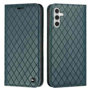 For Samsung Galaxy A13 5G / M13 / F13 S11 RFID Diamond Lattice Flip Leather Phone Case(Green)