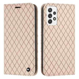 For Samsung Galaxy A23 S11 RFID Diamond Lattice Flip Leather Phone Case(Light Pink)