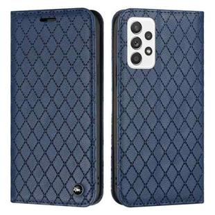 For Samsung Galaxy A52 5G/4G / A52S 5G S11 RFID Diamond Lattice Flip Leather Phone Case(Blue)