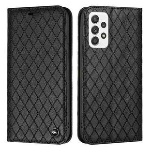 For Samsung Galaxy A52 5G/4G / A52S 5G S11 RFID Diamond Lattice Flip Leather Phone Case(Black)