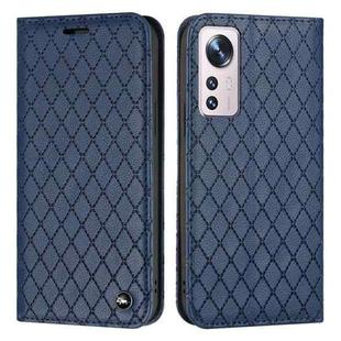 For Xiaomi 12 Lite S11 RFID Diamond Lattice Flip Leather Phone Case(Blue)