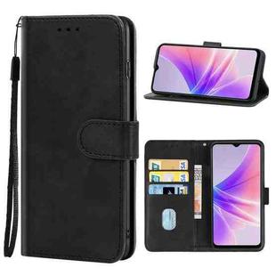 For OPPO A97 Leather Phone Case(Black)